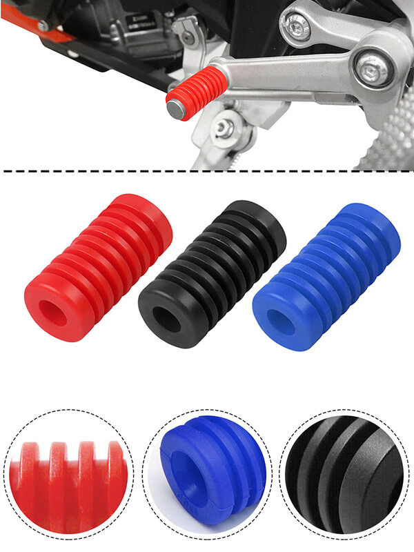 8 mm motociklo pavarų svirties pedalo pedalo guminis dangtelis Universalus pedalo dangtelis tinka Yamaha Suzuki Kawasaki Honda