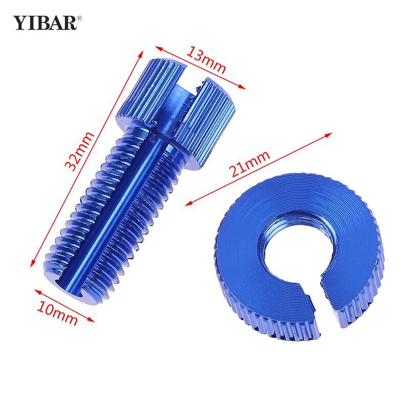 1 pora universalaus aliuminio motociklo sankabos droselio troso reguliatoriaus M10 sraigtinio motociklo sankabos troso laido reguliatorius