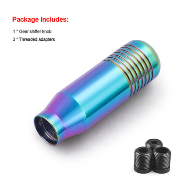 8,5 cm stilīga pārnesumu pārslēgšanas poga, manuālā pārnesumkārba Universāla automašīnas alumīnija pagarinātā JDM pārnesumu pārslēga pārnesumu kārba NĒ LOGO