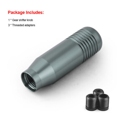 8,5 cm stilīga pārnesumu pārslēgšanas poga, manuālā pārnesumkārba Universāla automašīnas alumīnija pagarinātā JDM pārnesumu pārslēga pārnesumu kārba NĒ LOGO