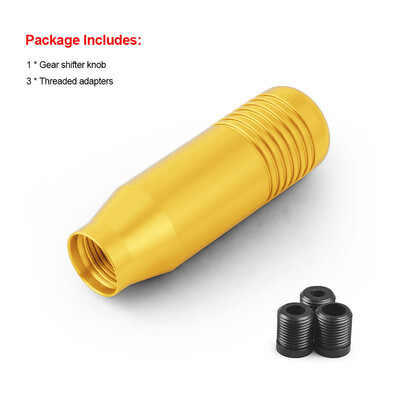 8,5 cm stilīga pārnesumu pārslēgšanas poga, manuālā pārnesumkārba Universāla automašīnas alumīnija pagarinātā JDM pārnesumu pārslēga pārnesumu kārba NĒ LOGO