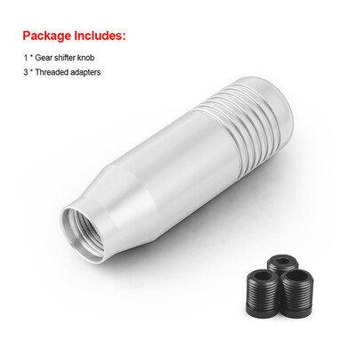 8,5 cm stilīga pārnesumu pārslēgšanas poga, manuālā pārnesumkārba Universāla automašīnas alumīnija pagarinātā JDM pārnesumu pārslēga pārnesumu kārba NĒ LOGO