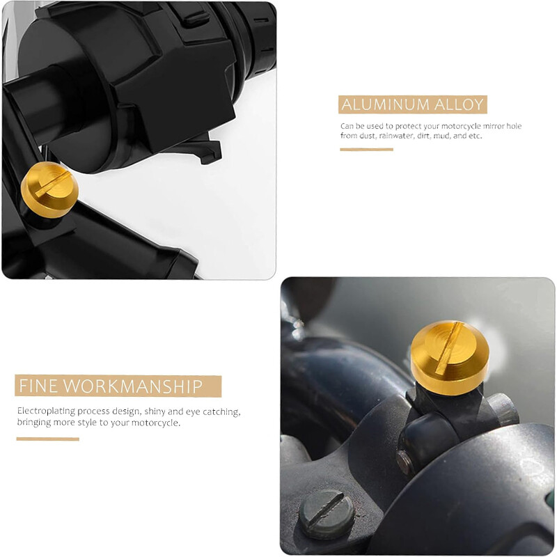 M8 / M10x1.25 Motociklo galinio vaizdo veidrodžio anga Kištukai Varžtai Varžtai Dangteliai Motociklų priedai Universalūs Honda Suzuki