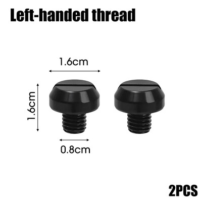 M10/M8 motociklų veidrodžio angos užtvaros kištukai varžtai varžtai kairėje dešinėje sriegis veidrodžio angos dangteliai aliuminio CNC apdaila