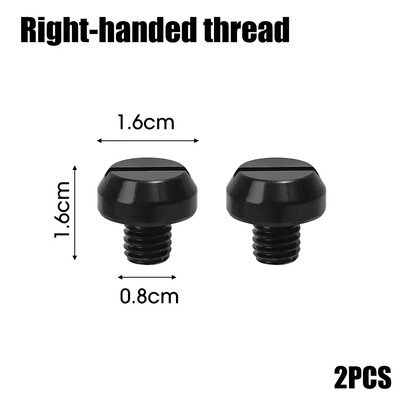 M10/M8 motociklų veidrodžio angos užtvaros kištukai varžtai varžtai kairėje dešinėje sriegis veidrodžio angos dangteliai aliuminio CNC apdaila