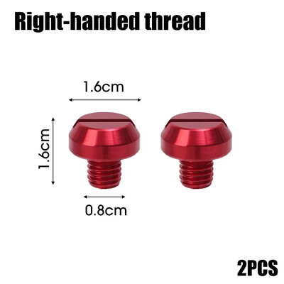 M10/M8 motociklų veidrodžio angos užtvaros kištukai varžtai varžtai kairėje dešinėje sriegis veidrodžio angos dangteliai aliuminio CNC apdaila