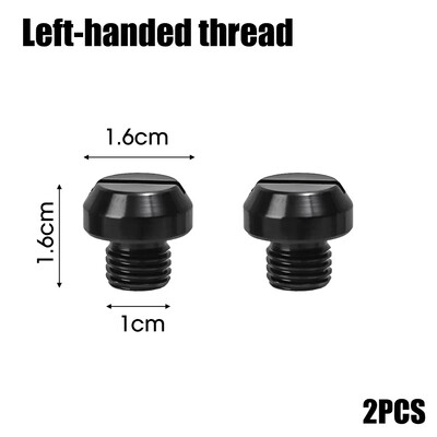 M10/M8 motociklų veidrodžio angos užtvaros kištukai varžtai varžtai kairėje dešinėje sriegis veidrodžio angos dangteliai aliuminio CNC apdaila