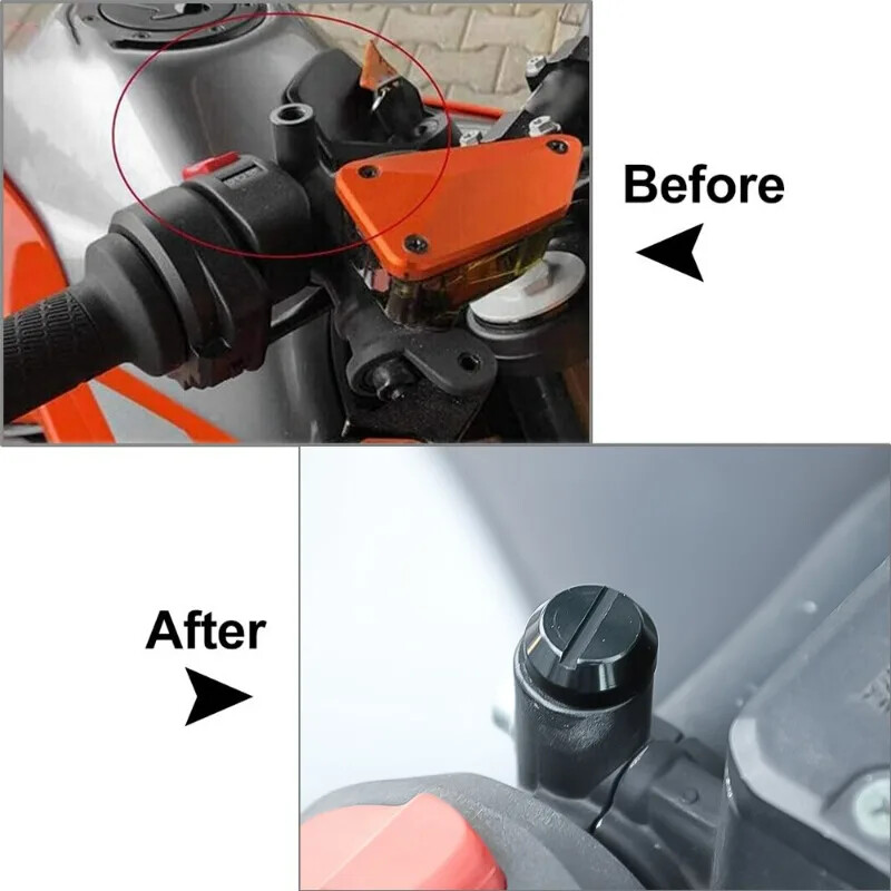 M10/M8 motociklų veidrodžio angos užtvaros kištukai varžtai varžtai kairėje dešinėje sriegis veidrodžio angos dangteliai aliuminio CNC apdaila