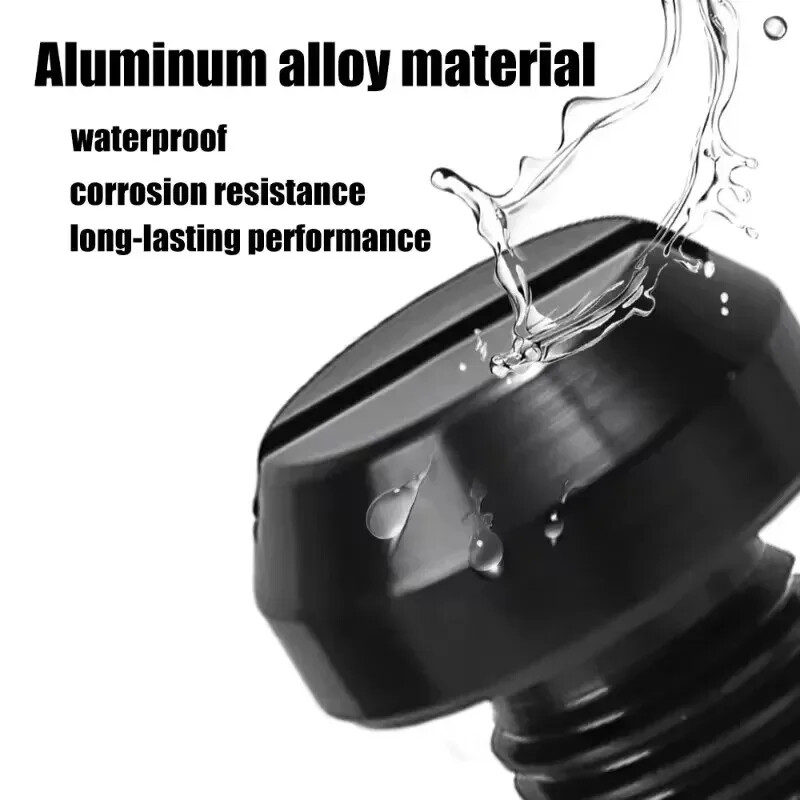 M10/M8 motociklų veidrodžio angos užtvaros kištukai varžtai varžtai kairėje dešinėje sriegis veidrodžio angos dangteliai aliuminio CNC apdaila