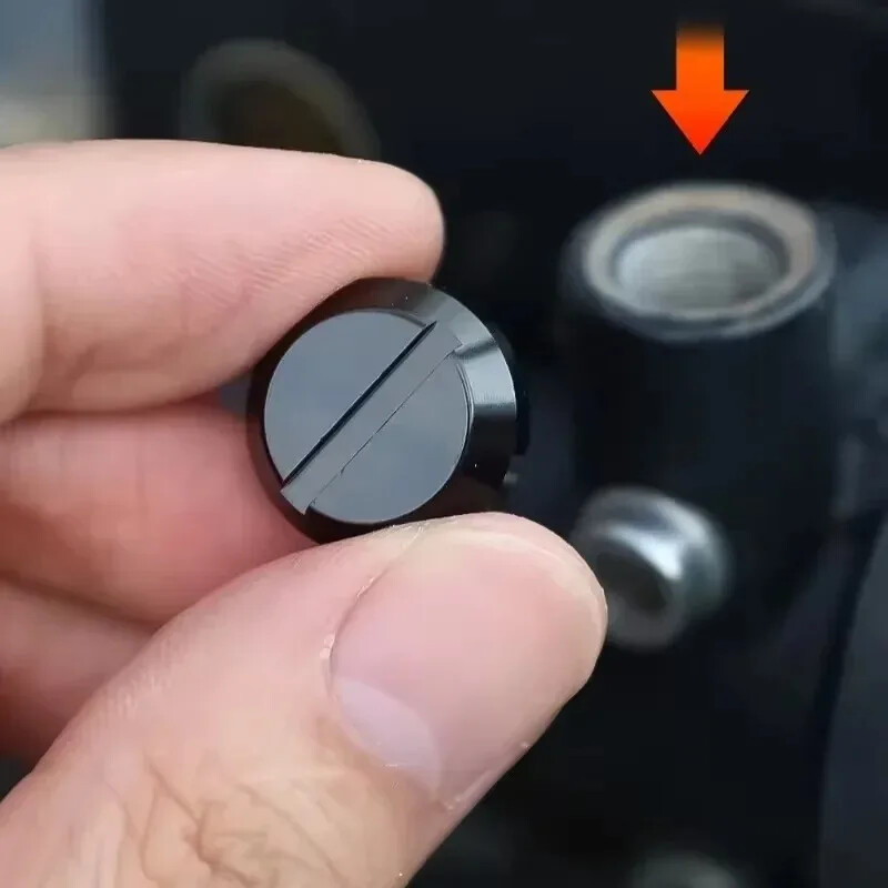 M10/M8 motociklų veidrodžio angos užtvaros kištukai varžtai varžtai kairėje dešinėje sriegis veidrodžio angos dangteliai aliuminio CNC apdaila