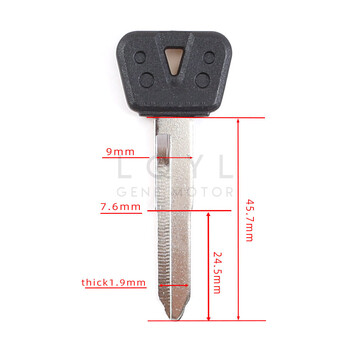 12 бр. Ключове за мотоциклети Неизрязани празни ключове за смяна на ключове за YAMAHA SVS400 XJR1200 FJR1300 R1 R6 FZ1 FZ4 FZ6 FZ8 S XJR400 XJ6 FZR400 SR400