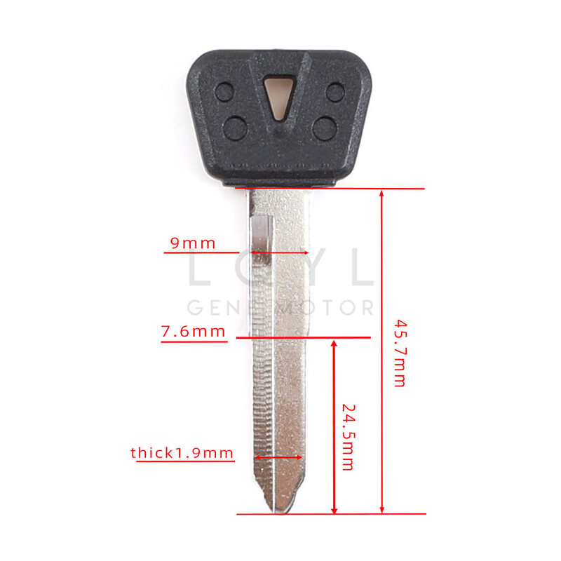 12 vnt. Motociklo raktas Nepjaustytas tuščias Pakeiskite YAMAHA SVS400 XJR1200 FJR1300 R1 R6 FZ1 FZ4 FZ6 FZ8 S XJR400 XJ6 FZR400 SR400 raktus