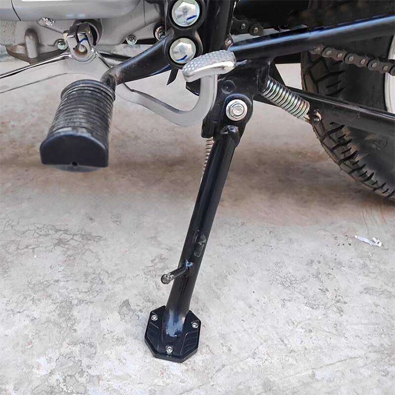 Motociklo dviračio stovo stovėjimo stovo ilgintuvas pėdos šoninis stovas CNC aliuminio lydinio prailginimo pėdos padas motociklo priedai