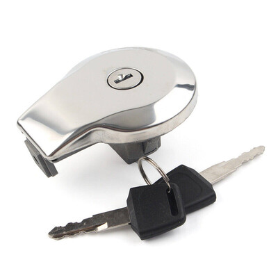 Blocare capac capac rezervor benzină pentru motocicletă + 2 chei pentru accesorii Yamaha Virago XV125/250 XV535/750/1100