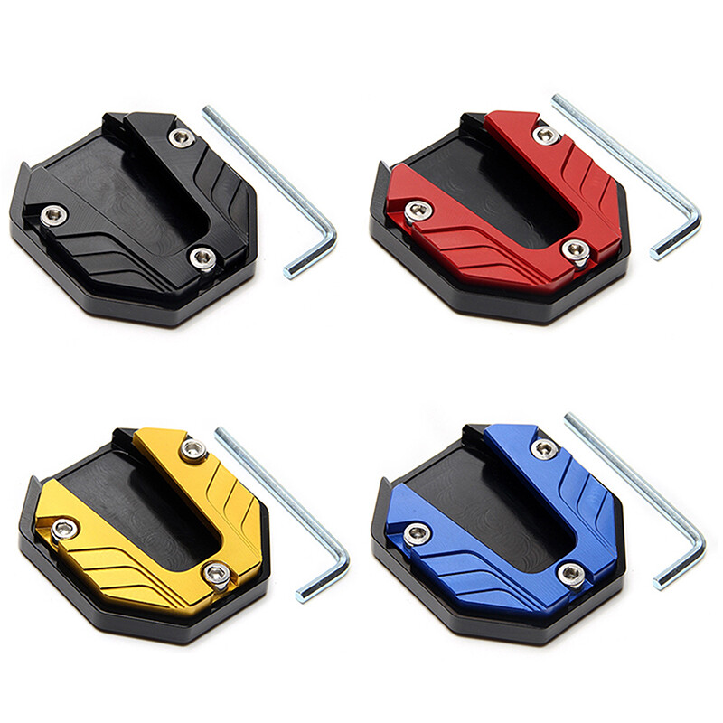 1X neslystantis aliuminio lydinio paspirtukas motociklo dviračio stovo ilgintuvas šoninio stovo prailginimo pagalvėlės atraminė plokštė padidinta bazė