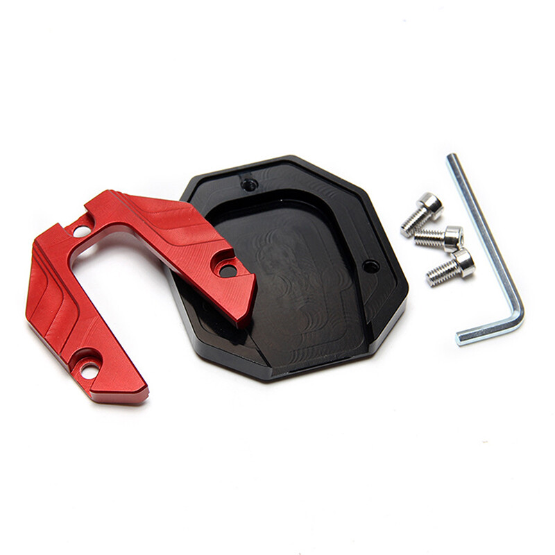 1X neslystantis aliuminio lydinio paspirtukas motociklo dviračio stovo ilgintuvas šoninio stovo prailginimo pagalvėlės atraminė plokštė padidinta bazė
