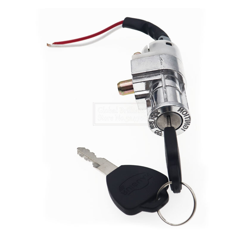 Universalus motociklo akumuliatoriaus įkroviklio mini užraktas su 2 raktais, skirtas motociklo elektriniam dviračio paspirtukui E-dviračio elektrinis užraktas