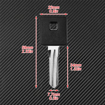 2 ΤΕΜ Μαύρα κλειδιά μοτοσικλέτας Uncut Blade Blank Key For Harley Sportster XL 883 XL1200 2000-2009 2010 2011 2012 2013 Models