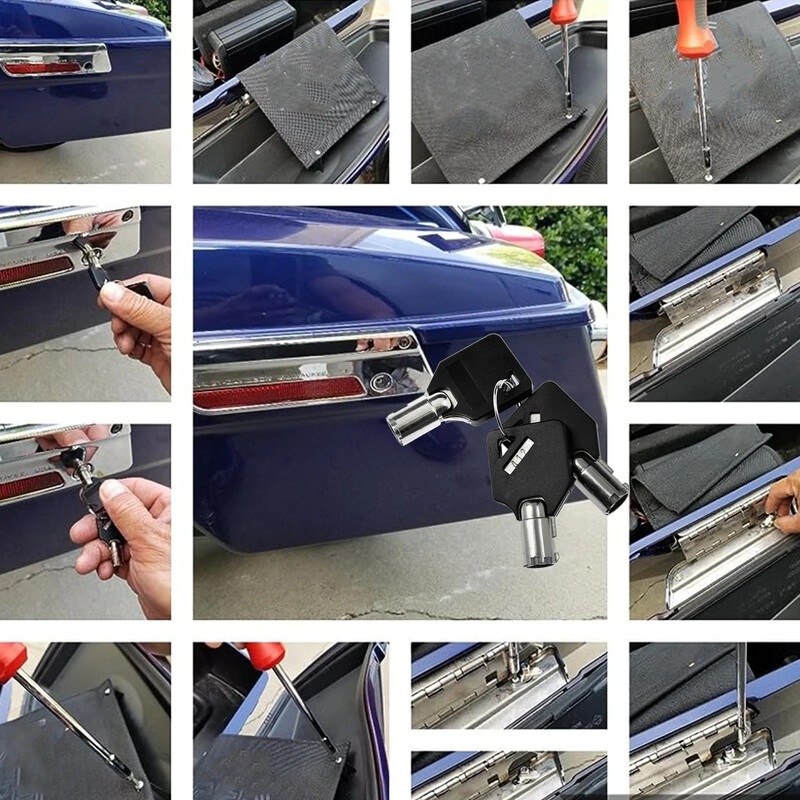 Motociklo sėdmaišio spynos su raktais, skirtos Harley Touring Electra Street Glide Road King Road Glide FLTRX FLHX FLHR 1993 m. vėliau