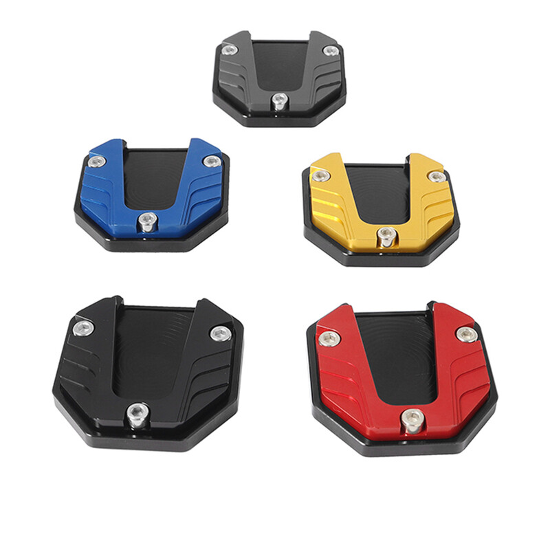Scooter universal Motocicletă Biciclete Kickstand Extender Picior Suport lateral Extensie Pad Placă de suport Anti-alunecare Bază mărită