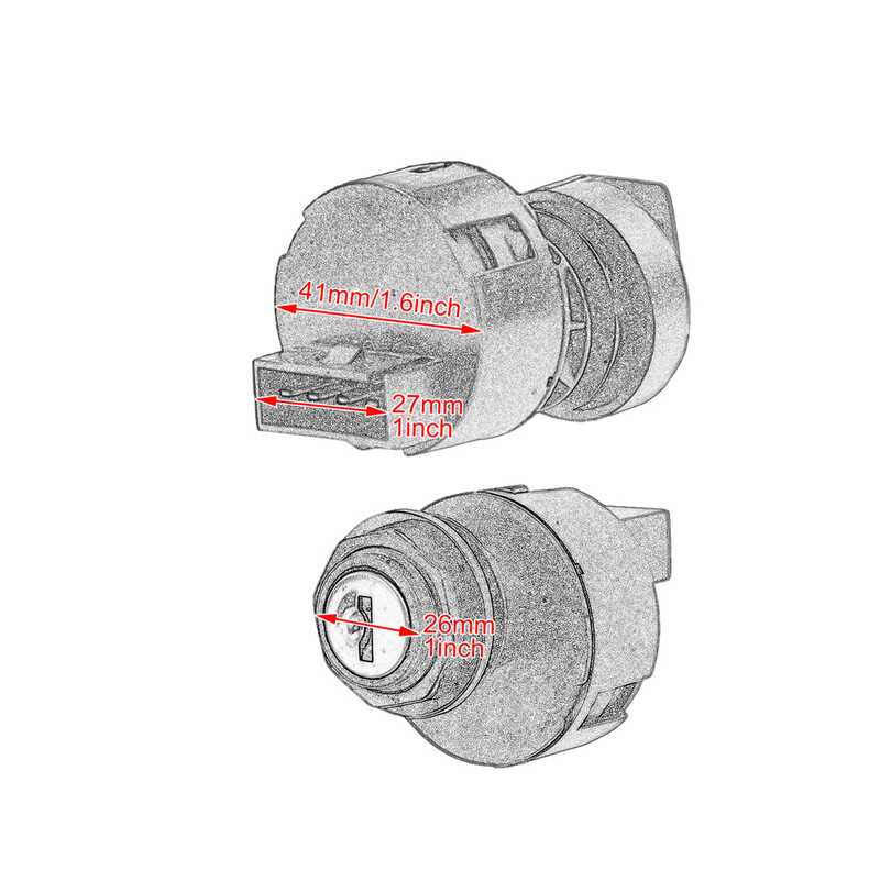 Motocikls Melns Plastmasas Aizdedzes Atslēgas Slēdzis Iedarbināt Dzinēja Slēdzene Ar 2 Atslēgām ATV Par Polaris Sportsman 500 2000 2001