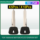 5 ks nezostrihaných kľúčov zapaľovania motocykla pre Yamaha FZ250 FZR400 YZF600 YZF1000 FZ400 FZ600 FZ800 FZ10 XJR400 FZ400 XJR FZ 250 400