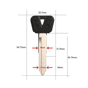 5Pcs Неизрязан ключ за запалване на мотоциклети за Yamaha FZ250 FZR400 YZF600 YZF1000 FZ400 FZ600 FZ800 FZ10 XJR400 FZ400 XJR FZ 250 400