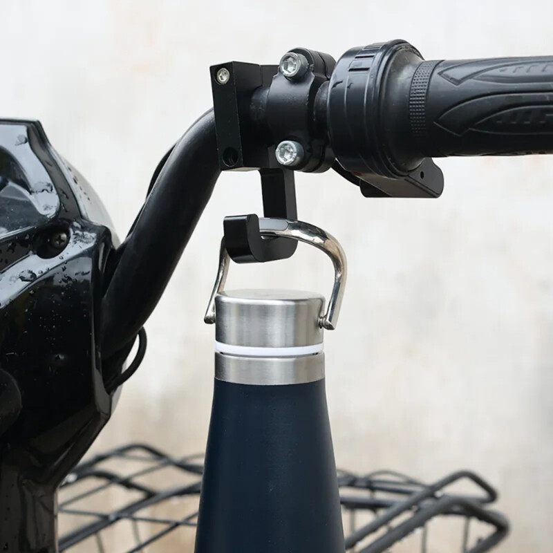 Universalus motociklo kablys elektrinio dviračio pakabos krepšio laikiklis Sunkaus aliuminio lydinio vairo pakaba, skirta motorolerio elektriniam dviračiui 2024 m.