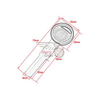 Κενό κλειδί μοτοσικλέτας Uncut Blade For Ducati Panigale 899 959 V4 1199 1299 Monster 1100 Evo 795 796 M1100S M696 Multistrada 950