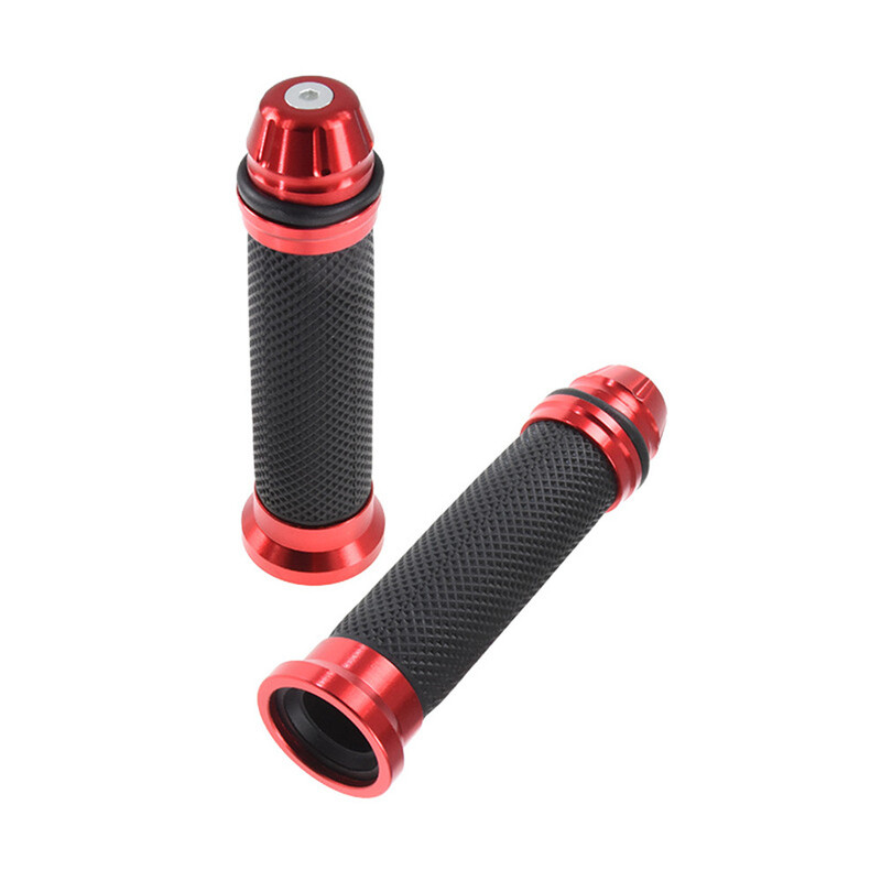 Mânere de 7/8" pentru motocicletă, pedală din cauciuc pentru motociclist, mânere de ghidon pentru scuter, mânere modificate pentru mânerul de accelerație pentru ghidon.