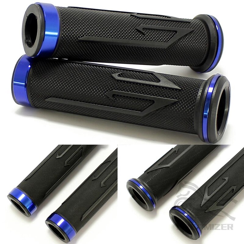 Universāls gumijas porains cirsts motocikla stūres rokturi Motocikla roktura rokturis priekš Honda Suzuki Kawasaki Yamaha 7 Color