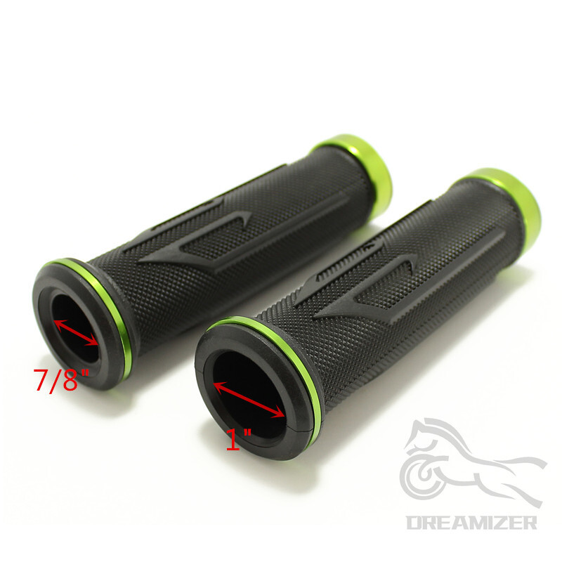 Universāls gumijas porains cirsts motocikla stūres rokturi Motocikla roktura rokturis priekš Honda Suzuki Kawasaki Yamaha 7 Color