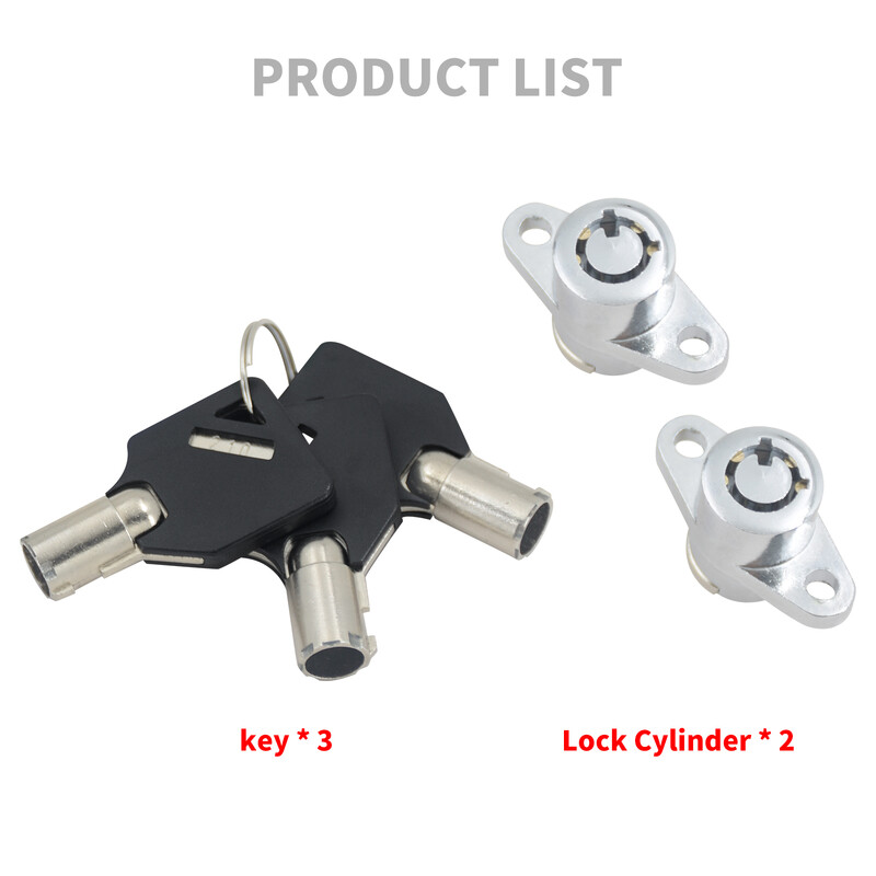 Juodos motociklų spynų dalys Kietos sėdmaišio spynos raktų rinkinys, skirtas Harley Road King Street Electra Glide Touring modeliui 1997–2013 m.