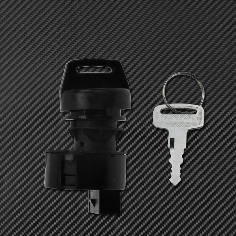 Motociklo 4 kontaktų uždegimo raktelio jungiklis su rakteliais juodas užvedimo variklio užraktas plastikinis skirtas Polaris Sportsman 500 2000 2001 keturračiui