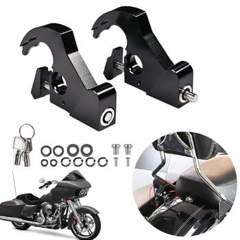 Για Harley Backrest Tailstock Πόρπη γρήγορης αποδέσμευσης με βάσεις καθισμάτων με κλειδαριά Πίσω Barket Λουκέτο μοτοσικλέτες Ανταλλακτικά HOT