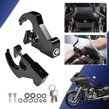 Για Harley Backrest Tailstock Πόρπη γρήγορης αποδέσμευσης με βάσεις καθισμάτων με κλειδαριά Πίσω Barket Λουκέτο μοτοσικλέτες Ανταλλακτικά HOT