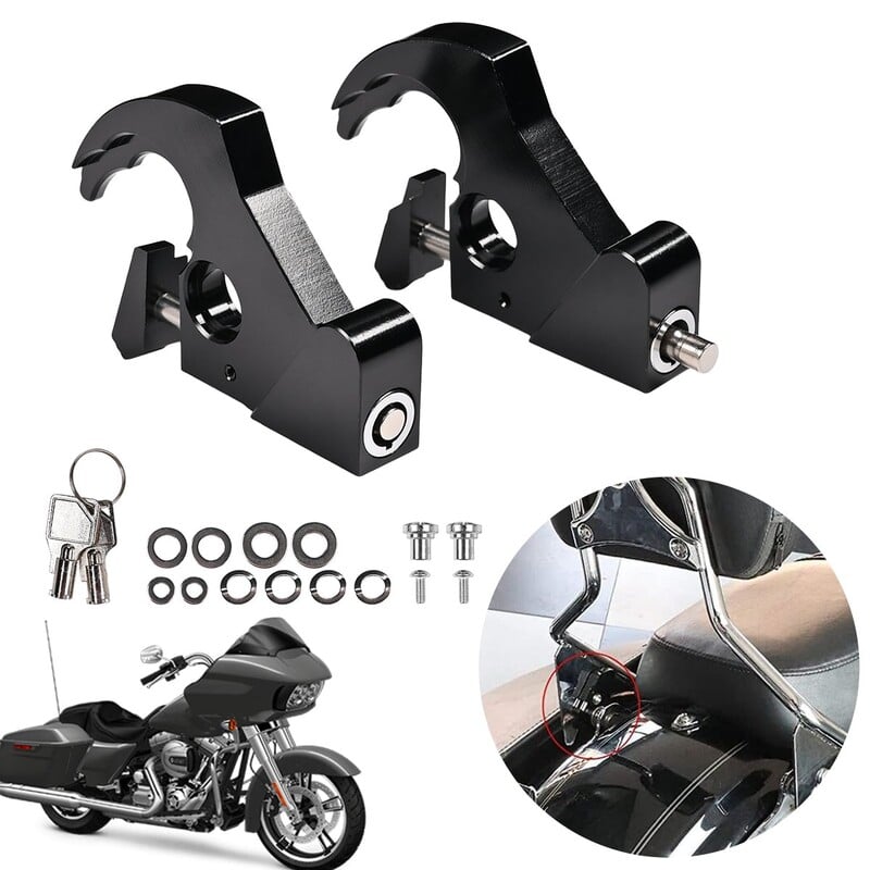 „Harley“ atlošo uodegos sparno atsegimo sagtis su užrakinimo sėdynės stovais Galinės barketo spynos pakabinamos motociklų atsarginės dalys HOT