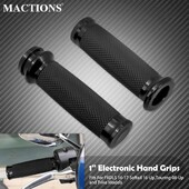 Motociklo elektroninės rankenos 1" 25 mm juodos rankenos, skirtos Harley Touring Road King Glide FLHR Breakout CVO Ultra Limited FLHTK