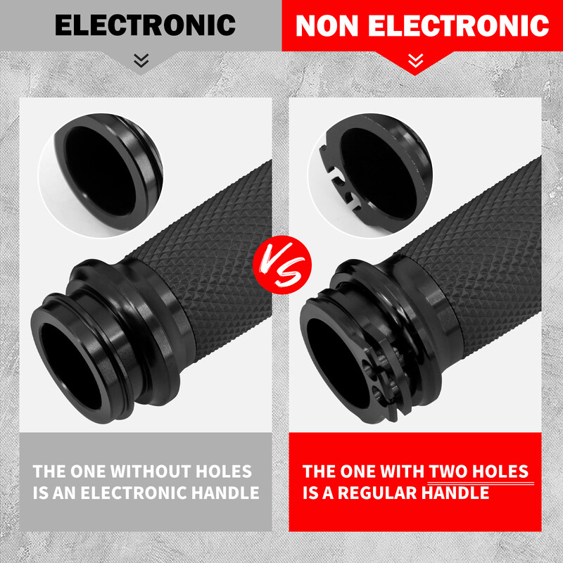 Motociklo elektroninės rankenos 1" 25 mm juodos rankenos, skirtos Harley Touring Road King Glide FLHR Breakout CVO Ultra Limited FLHTK