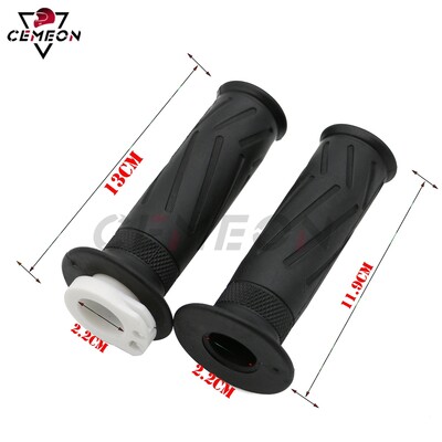 Motocikla dubultā droseles gumijas rokturis, stūres rokturis 22 MM 7/8 collu universāls Honda Kawasaki Yamaha rokturis