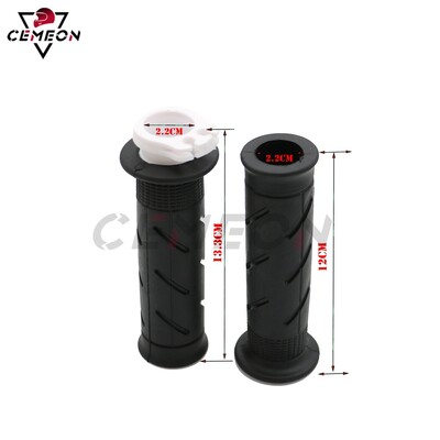 Motocikla dubultā droseles gumijas rokturis, stūres rokturis 22 MM 7/8 collu universāls Honda Kawasaki Yamaha rokturis