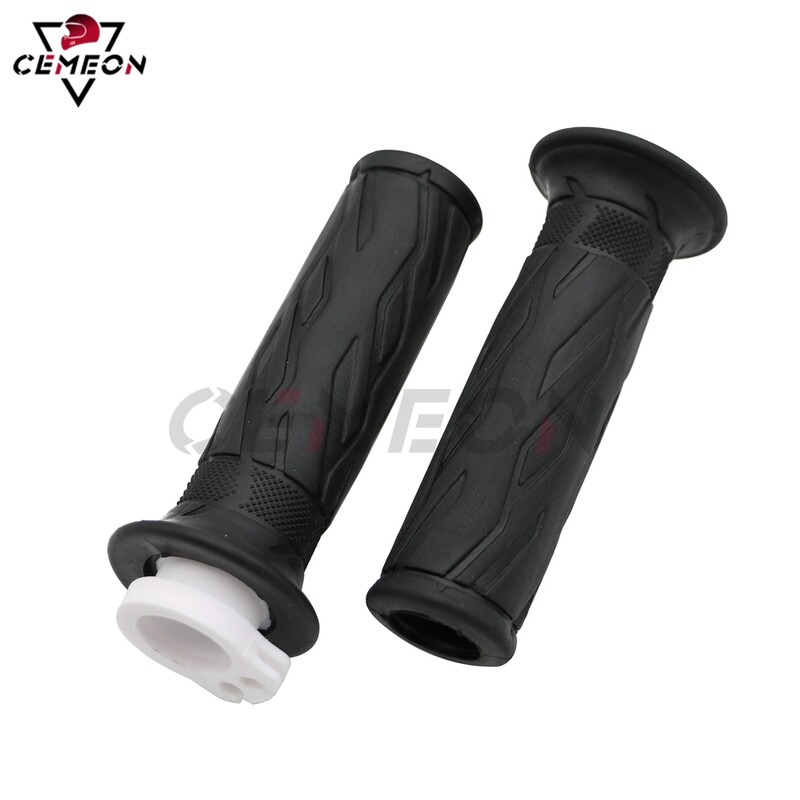 Motocikla dubultā droseles gumijas rokturis, stūres rokturis 22 MM 7/8 collu universāls Honda Kawasaki Yamaha rokturis