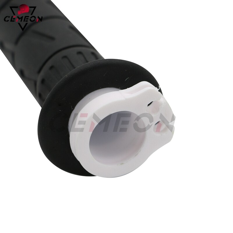 Motocikla dubultā droseles gumijas rokturis, stūres rokturis 22 MM 7/8 collu universāls Honda Kawasaki Yamaha rokturis