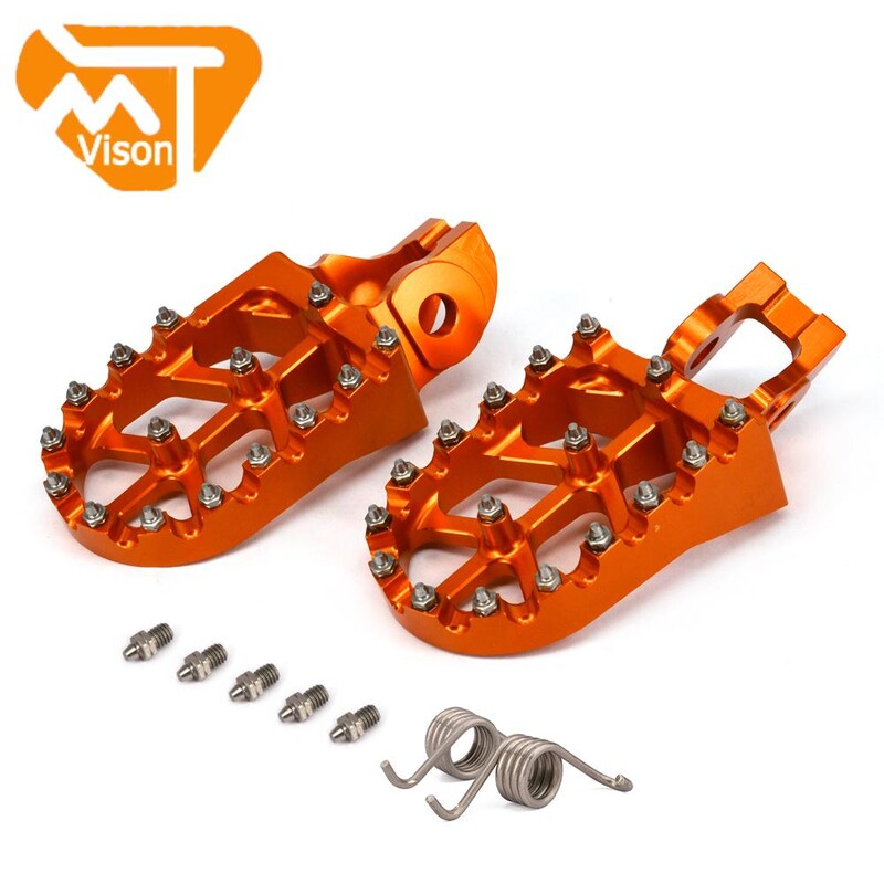 Motociklo aliuminio pėdų atramos pedalai, skirti KTM SX SX-F EXC EXCF XC XCF XCW 85 125 150 200 250 300 350 400 450 500 505-530
