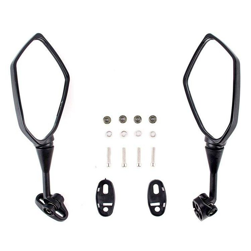 Motorkerékpár visszapillantó tükrök Kawasaki Ninja 250R EX250 2008-2012 /Ninja 650R ER6F 2006-2019 fekete