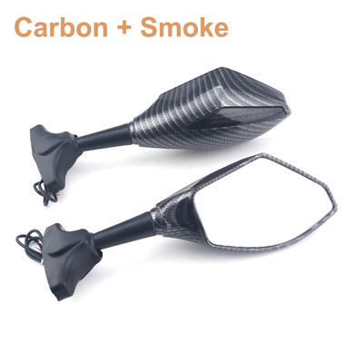 Sacīkšu atpakaļskata spoguļi ar pagrieziena signālu LED priekš Suzuki GSX250R GSXR125 GSXR150 GSXR600/750 GSX1300R Hayabusa