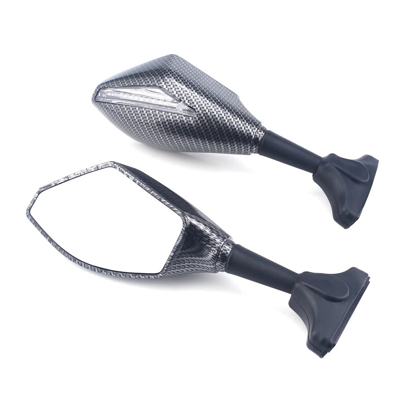 Sacīkšu atpakaļskata spoguļi ar pagrieziena signālu LED priekš Suzuki GSX250R GSXR125 GSXR150 GSXR600/750 GSX1300R Hayabusa