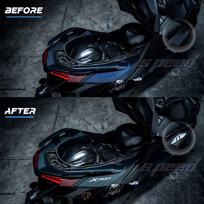 Мотоциклет Нови подложки за крака за YAMAHA XMAX300 XMAX X MAX 125 250 300 400 2017-2023 2022 2021 Колчета за крака Педали Подложки за плочи Алуминиеви