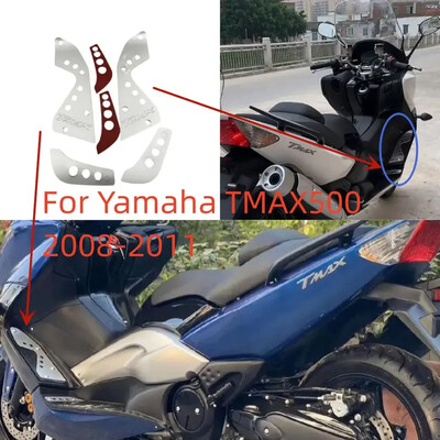 Yamaha T-MAX 500 08 09 10 11 motorkerékpár alumínium bal és jobb pedáltávtartókhoz TMAX500 lábtartó lemez 2008-2011