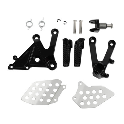 Priekšējie pēdas tapas balsta kronšteins Honda CBR600RR 2003 2004 2005 2006 smilšu melns/melns/sudrabs motociklam